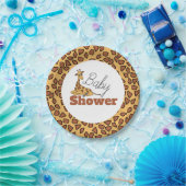 Baby Giraffe, Baby shower Papieren Bordje (Feest)