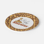 Baby Giraffe, Baby shower Papieren Bordje (Gekanteld)