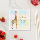 Baby Giraffe Baby shower Schattige Servet (Insitu)