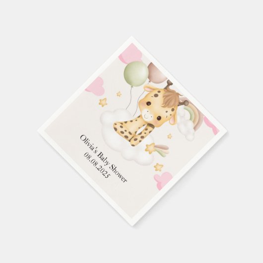 BABY GIRAFFE BABY SHOWER SERVET (Hoek)