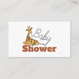 Baby Giraffe, Baby shower Ticket Uitnodiging Informatiekaartje