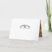 Baby Giraffe, Baby shower uitnodiging (Achterkant)