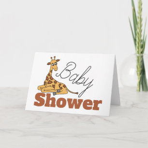 Baby Giraffe, Baby shower uitnodiging