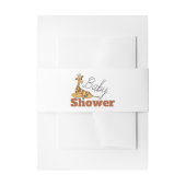 Baby Giraffe, Baby shower Uitnodigingen Wikkel (Voorkant Voorbeeld)