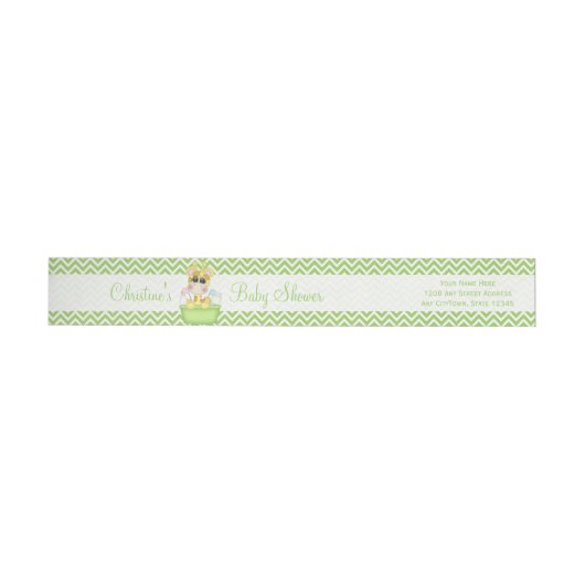 Baby Giraffe bij Bath Time Baby shower (Individueel)