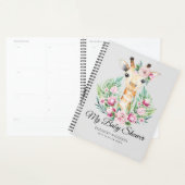 Baby Giraffe Boho Bloemen Moeder Wordt Planner (Display)