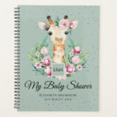 Baby Giraffe Boho Flowers Moeder te zijn Planner (Voorkant)