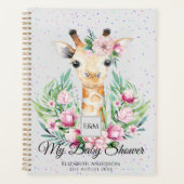 Baby Giraffe Boho Flowers Moeder te zijn Planner (Voorkant)