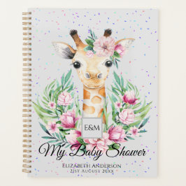 Baby Giraffe Boho Flowers Moeder te zijn Planner