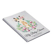 Baby Giraffe Boho Flowers Moeder te zijn Planner Notitieboek (Rechterzijde)