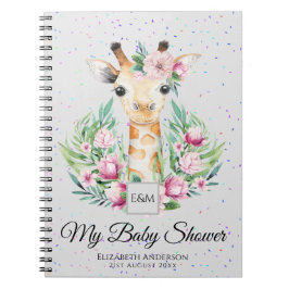 Baby Giraffe Boho Flowers Moeder te zijn Planner Notitieboek
