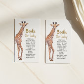 Baby Giraffe Book Request Baby shower Informatiekaartje