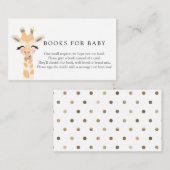 Baby Giraffe Books for Baby Enclosure Card Informatiekaartje (Voorkant / Achterkant)