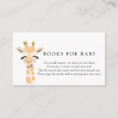 Baby Giraffe Books for Baby Enclosure Card Informatiekaartje (Voorkant)