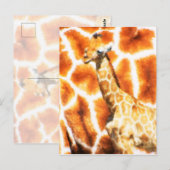 Baby Giraffe Briefkaart (Voorkant / Achterkant)