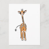 Baby Giraffe Briefkaart (Voorkant)