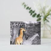 Baby Giraffe Briefkaart (Staand voorkant)