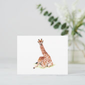 Baby Giraffe Briefkaart (Staand voorkant)