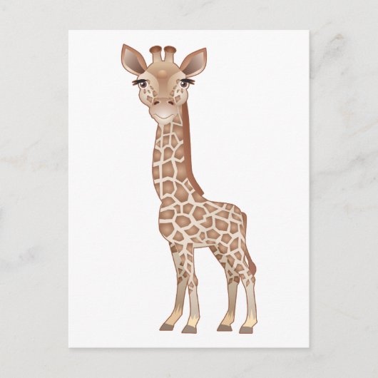 Baby Giraffe Briefkaart (Voorkant)