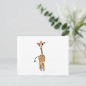 Baby Giraffe Briefkaart (Staand voorkant)