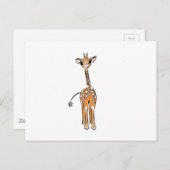 Baby Giraffe Briefkaart (Voorkant / Achterkant)