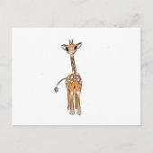 Baby Giraffe Briefkaart (Voorkant)