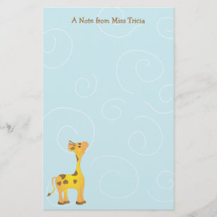 Baby Giraffe Briefpapier