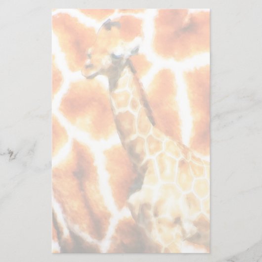 Baby Giraffe Briefpapier (Voorkant)