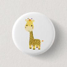 Baby Giraffe Button
