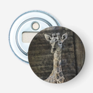 Baby Giraffe Button Flesopener