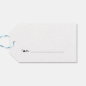 Baby Giraffe Cadeaulabel (Achterkant Horizontaal)