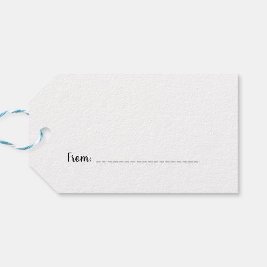 Baby Giraffe Cadeaulabel (Achterkant Horizontaal)