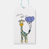 Baby Giraffe Cadeaulabel (Voorkant)