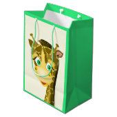 Baby Giraffe Cadeautas (Achterkant Gekanteld)