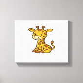 baby giraffe Classic T-Shirt Canvas Afdruk (Voorkant)