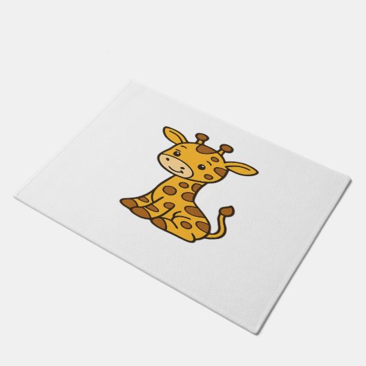 baby giraffe Classic T-Shirt Deurmat (Schuin)