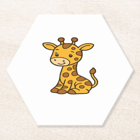 baby giraffe Classic T-Shirt Kartonnen Onderzetters (Voorkant)