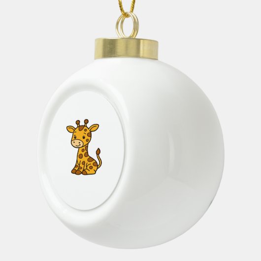 baby giraffe Classic T-Shirt Keramische Bal Ornament (Rechts)