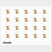 baby giraffe Classic T-Shirt Ronde Sticker (Vel)