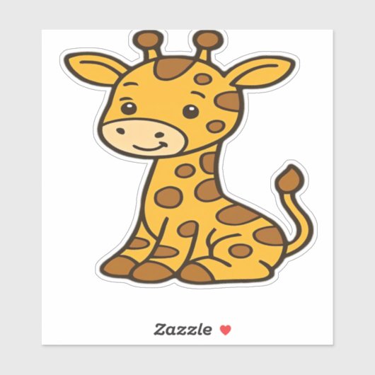 baby giraffe Classic T-Shirt Sticker (Vel)