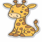 baby giraffe Classic T-Shirt Sticker (Voorkant)