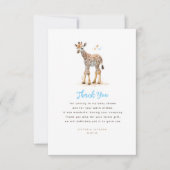 Baby Giraffe Cute Modern Little Dank je Bedankkaart (Voorkant)