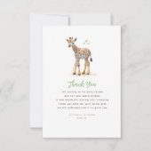 Baby Giraffe Cute Modern Little Dank je Bedankkaart (Voorkant)