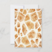 Baby Giraffe Cute Modern Little Dank je Bedankkaart (Achterkant)