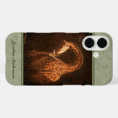 Baby Giraffe en mama groen Case-Mate iPhone Case (Achterkant (horizontaal))