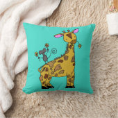 Baby Giraffe en muis piloot Kussen (Deken)