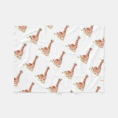 Baby Giraffe Fleece Deken (Voorkant (Horizontaal))