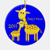 Baby Giraffe/foto Keramisch Ornament (Voorkant)