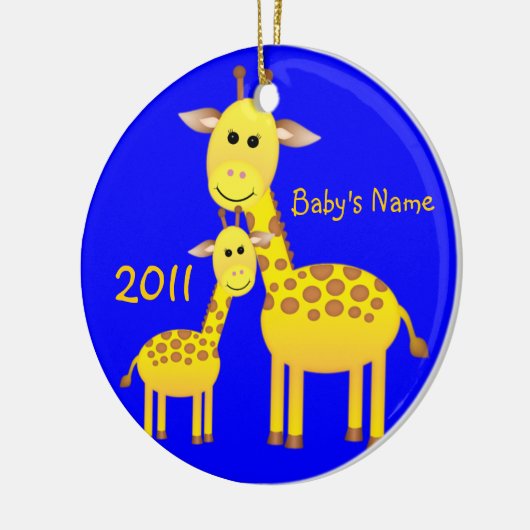 Baby Giraffe/foto Keramisch Ornament (Links)