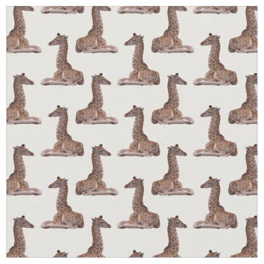 Baby Giraffe Frenzy Stof (Kies Je Kleur) (Close Up)